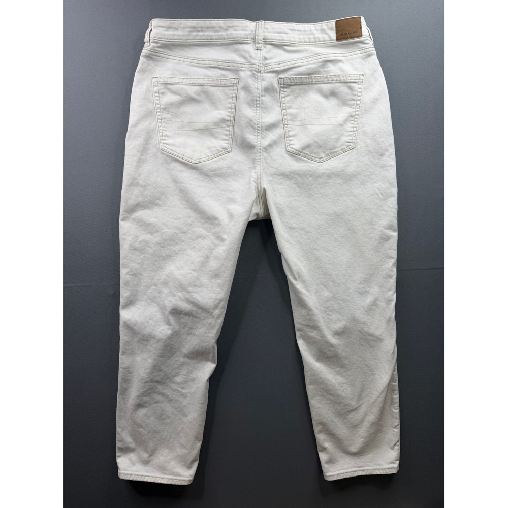American Eagle Jeans Women White Tapered‎ Stretch Denim 37x28